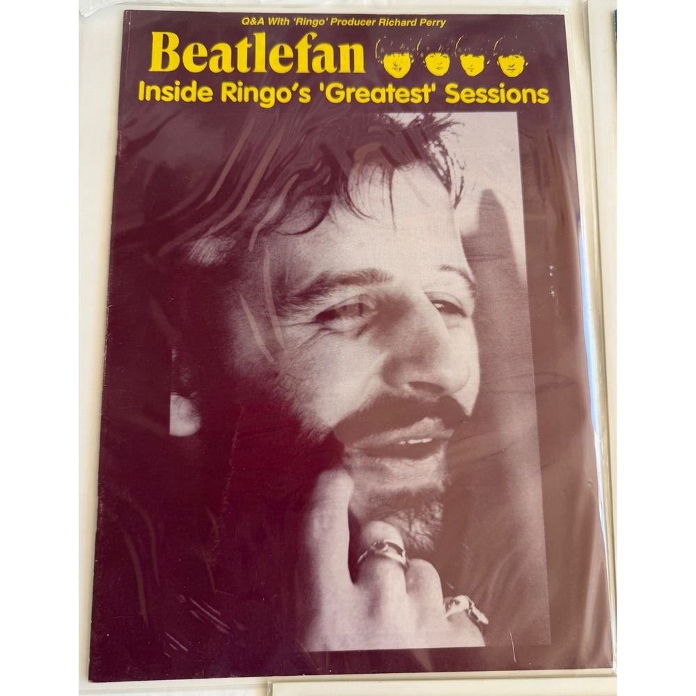 Beatlefan Magazine Lot Ringo Starr Richard Perry Jeff Lynne McCartney Paul Ringo